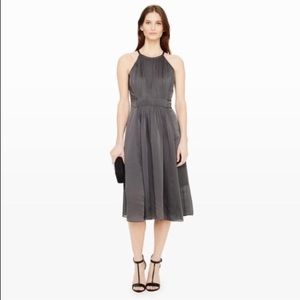 Club Monaco Dauphine Silk Dress in Graphite